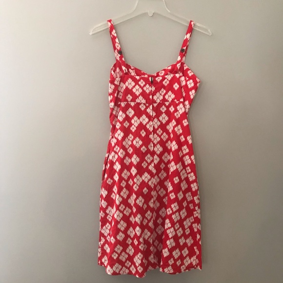 Patagonia Red White Ikat Sundress Hemp Cotton 4 - Picture 4 of 6